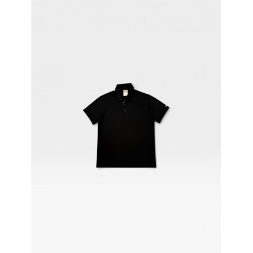 Adidas Black Vintage Polo Shirt – Minimal Sportswear Style